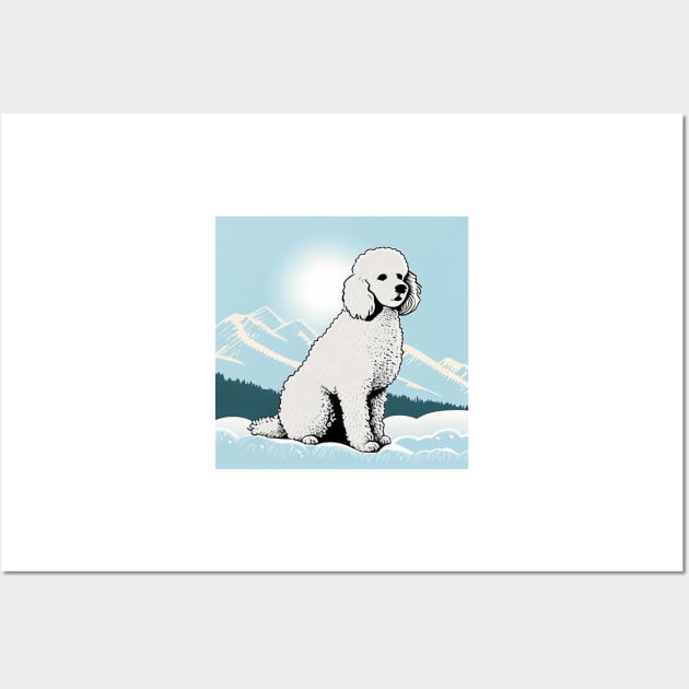 Make a Difference with the Poodle Mountain Design 2 Wall Art by Greenbubble